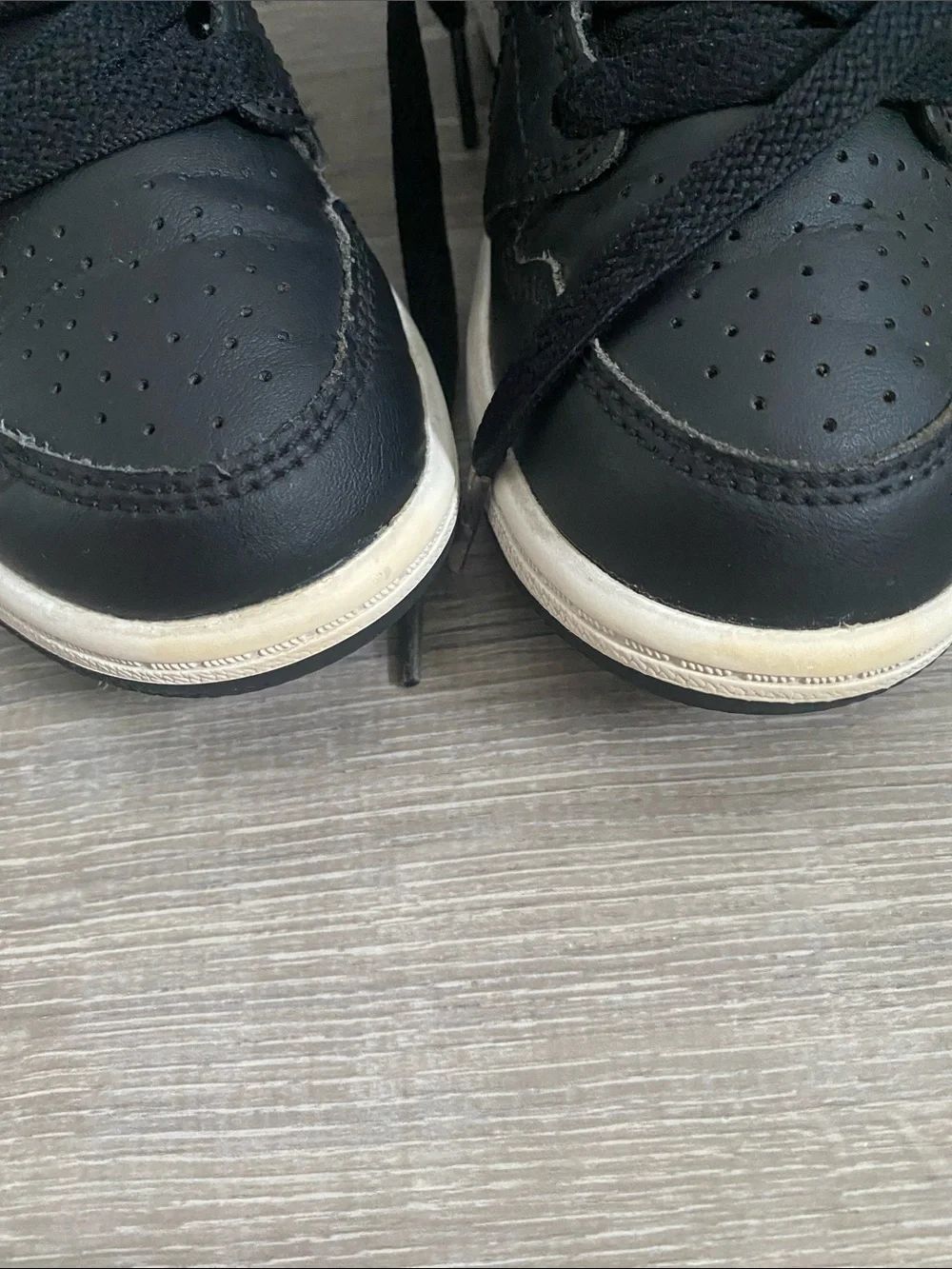 Jordan Kids Black and Gold High-Top Sneakers